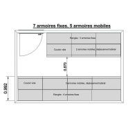 Système d'armoire mobile à rideau pour archives administratif matériel médical_6