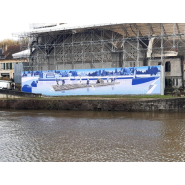 Habillage d'échafaudage de chantier avec toile imprimée sur mesure - Neosign - Communication grand format_6