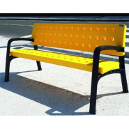 Banc public Modo en plastique 100% recyclable - traité anti-UV, anti-graffitis, sans entretien - 170 cm_6