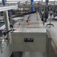 Convoyeur d'accumulation et aligneur en inox, 30000 bouteilles par heure, pour l'agroalimentaire, le pharmaceutique et la cosmétique - cms_6