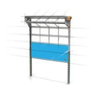 Porte sectionnelle avec système d'ouverture d'urgence