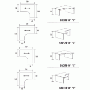 Bureau d'angle compact pied panneau avec retour So Vigo_6