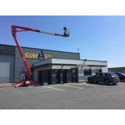 Nacelle araignée LEO18GTplus - Hauteur de travail 18,30m - Déport 8,50m - Capacité 200kg