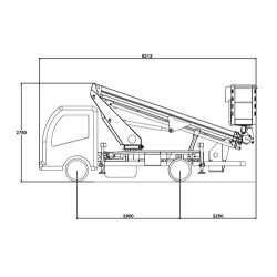 Ecoline 160 - Camion nacelle Ruthmann - Hauteur de travail 16,00 m - Déport 9,20 m