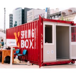 Bungalow container SPRINGBOX : Espace modulaire ultra-robuste en conteneur maritime recyclé | À vendre ou à louer