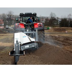 Trancheuse  conçue pour le creusement rapide de tranchées pour les lignes électriques, les câbles de fibre optique -  SGF 800L STEHR