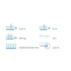 Zed 25 hv camion nacelle - cte - 24,6 m