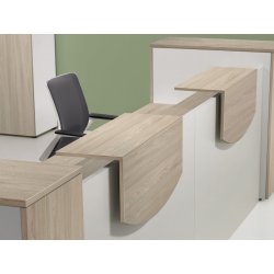 Banque d'accueil lumineuse et modulaire - LIGHT - configurations variées et ergonomiques