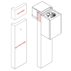 Chambre froide négative CRNF2121 Blanc 2100 x 2100 x 2200 mm TEFCOLD
