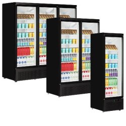 Vitrine réfrigérée noire Atom Maxi C1DB TEFCOLD