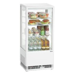 Mini vitrine réfrigérée 78 L, blanche 700578G Bartscher