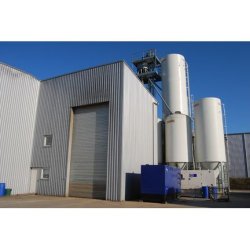 Silo industrie sur pieds droits avec un capteur connecté SiloMetric, capacité jusqu'à 200 m3 - ROUSSEAU