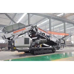 Concasseur mobile sur chenille en carrière et sur chantier 200 t/h
