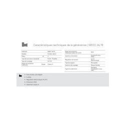 GTW-775 T6 60 Hz - Groupe électrogène industriel triphasé Genelec 864 kVA - Moteur Mitsubishi et alternateur Stamford