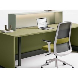 Banque d'accueil rétro-éclairée et design - Z1 - Modularité, options LED et finitions variées