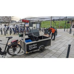 Remorque propreté urbaine pour les points d'apport volontaire de déchets