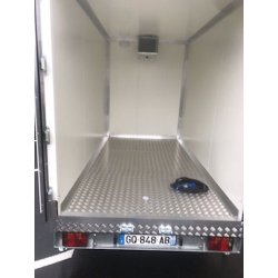 Remorque frigorifique double essieu 1300kg - RAPHA 21 - PTAC 2500kg - Température 0 à 5°C