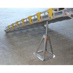 Rampe pour handicapé en aluminium - largeur 910mm - pente de 5% - surface antidérapante