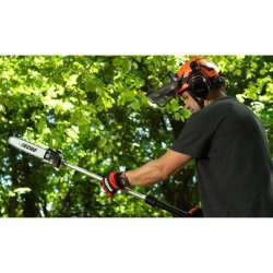 Élagueuse sur perche télescopique à batterie 50,4 v 25 cm – ECHO – avec 2 batteries 2,5ah et chargeur – dppt-2600lw/c1