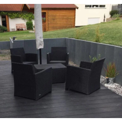 Mur en L en plastique recyclé