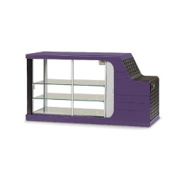 Vitrine réfrigérée de comptoir 120L SCAIOLA - Gris