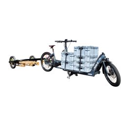 Vélo Cargo utilitaire professionnel avec une charge utile de 100 kg sur la plateforme avant - JHOG-E