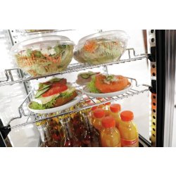 Mini-vitrine réfrigérée 78L, inox A2CH 700478G Bartscher