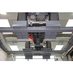 Pont élévateur mobile FA-TORO - 2,75 t / 2,3 m - électro-hydraulique, rampes d'accès et bras télescopiques