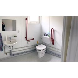 Conteneur sanitaire WC 10' - Hygiéniques, propres et fiables - Différentes tailles et équipements - Containex