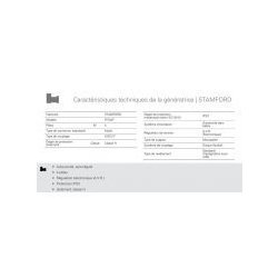 GTW-2080 T5 50 Hz triphasé - Groupe électrogène industriel 2080 kVA Genelec - MITSUBISHI et alternateur STAMFORD