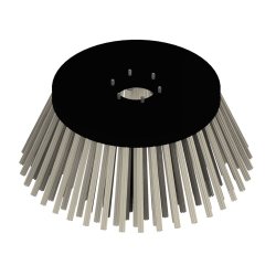 Herse rotative modulaire avec brosses de désherbage - compatible intercep Braun LUV et support pivotant mécanique modulaire