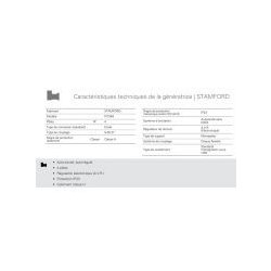 GTW-1350 T6 60 Hz Triphasé - Groupe électrogène industriel Genelec - 1534 kVA - Moteur Mitsubishi - Alternateur Stamford