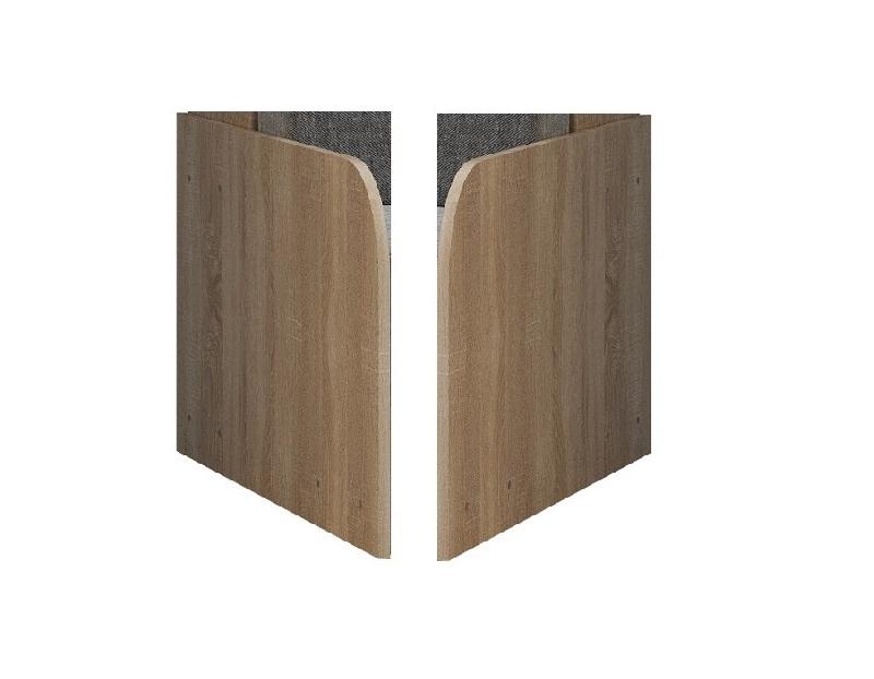 Lit escamotable industriel KEY SOFA - accoudoirs chêne - 140x200 cm - Canapé avec tiroirs - Gris_7