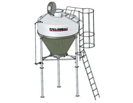 Silo d'aliment d'élevage à cône axial translucide - Ø1900 ou Ø2325 - Capacité 3.5, 5, 6.3 et 8m3 - Babystar 320 & 700_7