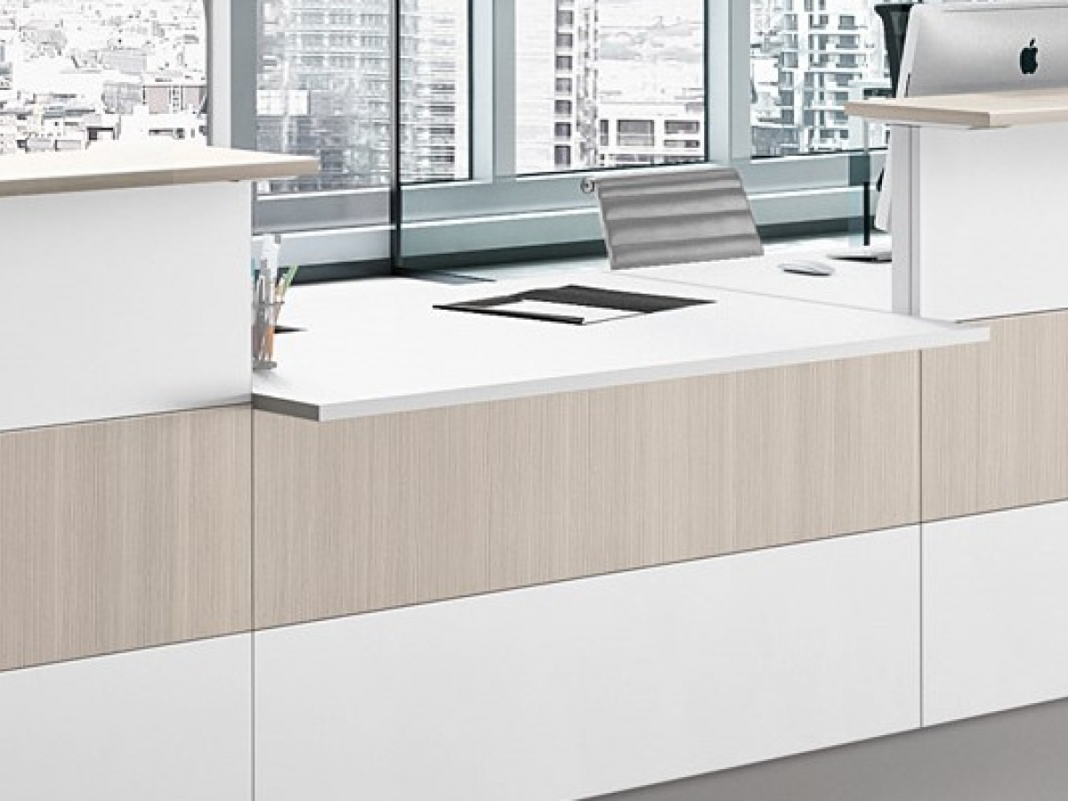 Banque d'accueil modulable et personnalisable - PROGRESS - Design élégant et matériaux haut de gamme_7