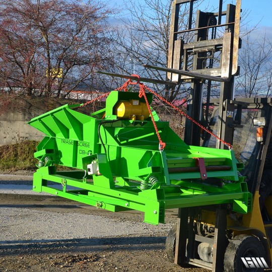 Crible stationnaire DB25 - pliable et transportable, rendement 7-25T/h, 580kg_7