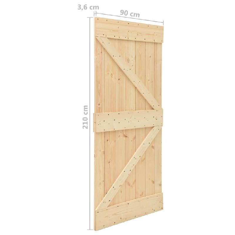 Vidaxl porte 90x210 cm bois de pin massif 289108_7