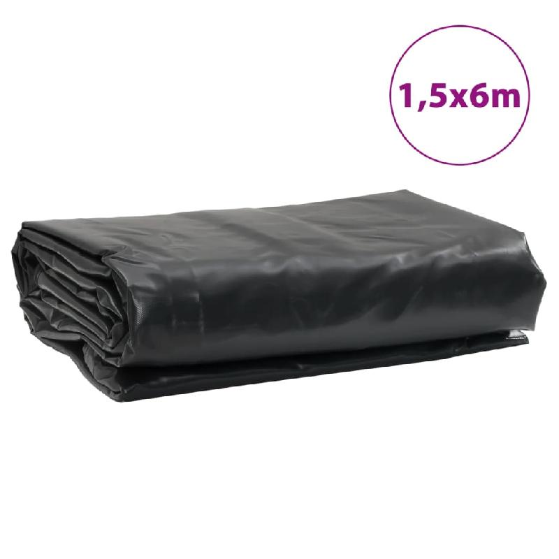 Vidaxl bâche anthracite 1,5x6 m 650 g/m² 156092_7