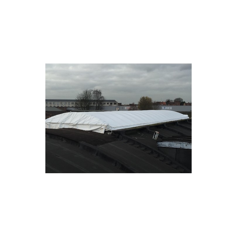 Couverture de skydome en bâche PVC résistante - Protection solaire et étanchéité_7