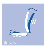 Siège bureautique  synchrone KENNY - Bleu, Noir, Non, Piètement nylon noir_7