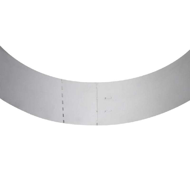 Vidaxl clôture de pelouse flexible 20 pcs acier galvanisé 100x14 cm 271784_7