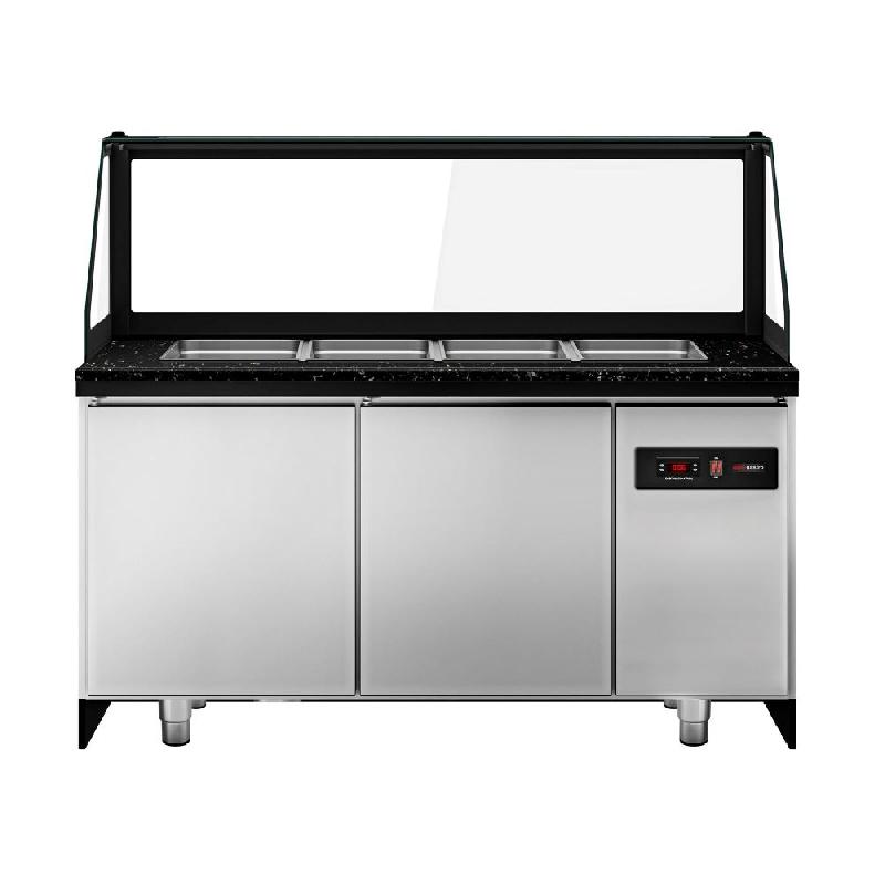 Saladette TORONTO - L1500 mm - Noire - 2 portes - 4x GN 1/1 - P900_7
