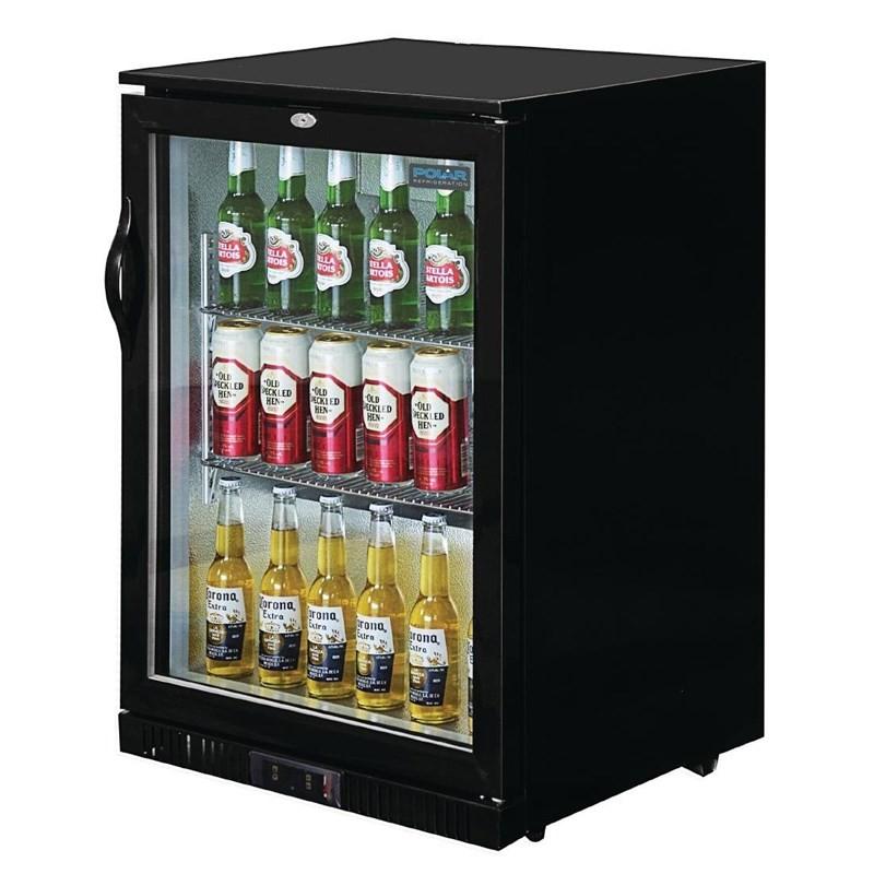 Arrière-bar une porte pivotante Série G noir 138L GL001 Polar_7