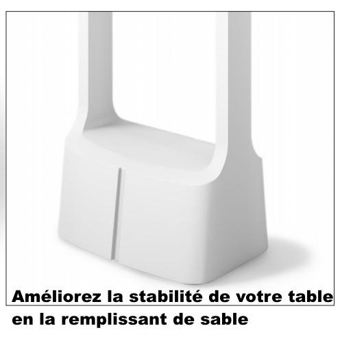 Table mange-debout intérieur/extérieur Karla - Sokoa - Anthracite, Avec plateau verre_7