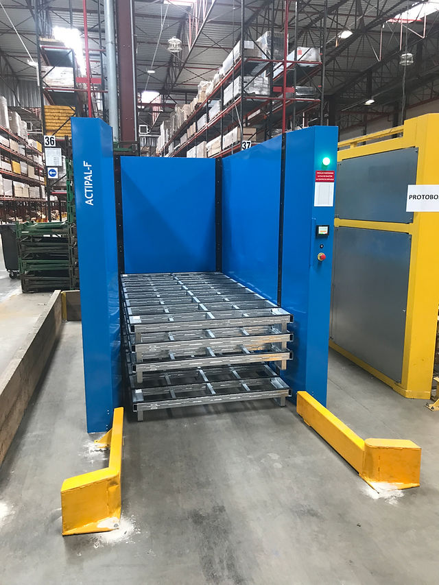 Empileur-dépileur fixe conçu pour Zone de stockage  -  capacité 15, 20, 25, 30 palettes  - disponible sur-mesure -  ACTIPAL-F_7