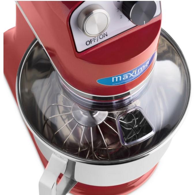 Batteur Melangeur Planétaire à tête inclinable 7L - 2 kg de pâte - Rouge_7