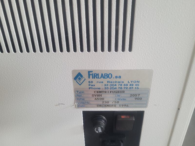 Centrifugeuse de laboratoire FIRLABO SV 8 H SV8H_7