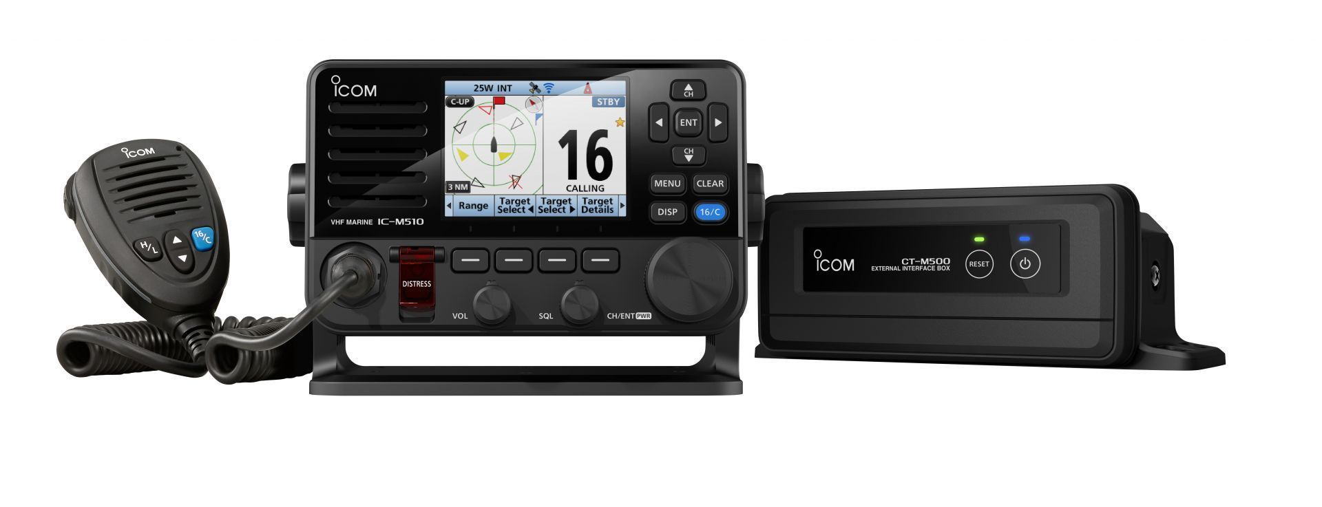 Vhf marine fixe asn ais GPS pilotable à distance ic-m510e evo_7