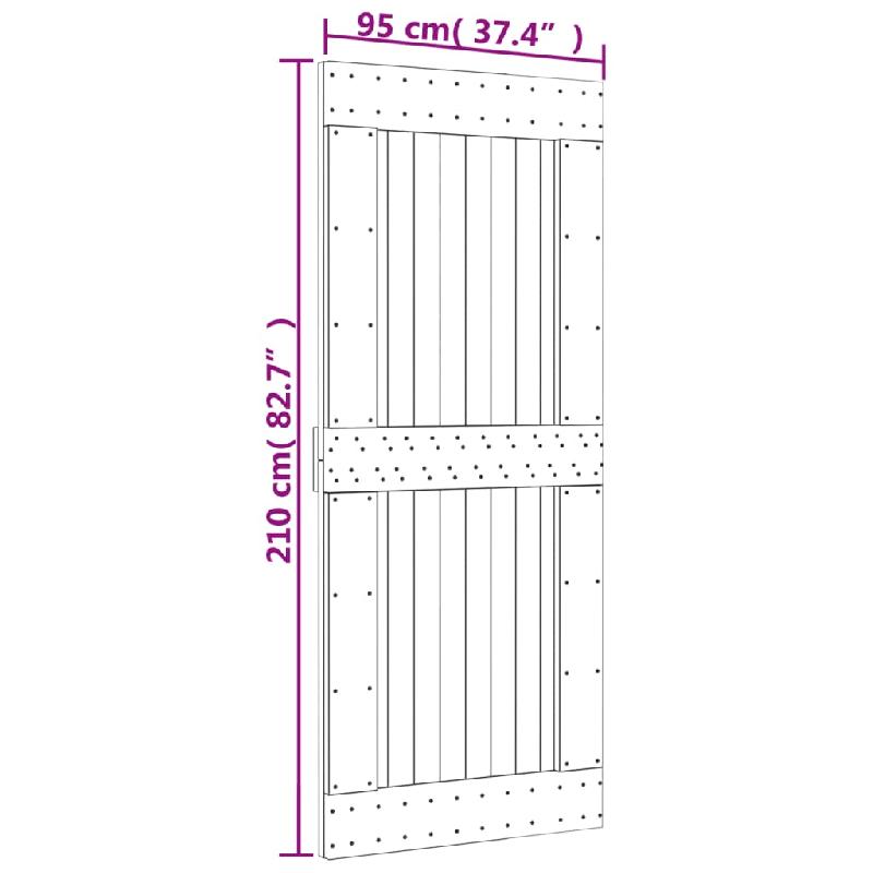Vidaxl porte narvik 95x210 cm bois massif de pin 154440_7