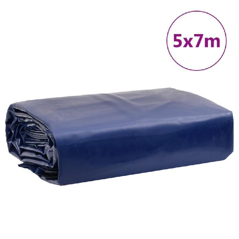 Vidaxl bâche bleu 5x7 m 650 g/m² 156177_7